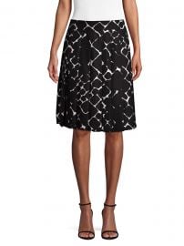 Silk Pebble Print Pleated A-line Skirt at Saks Fifth Avenue